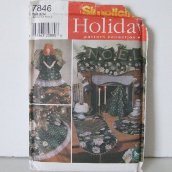 Christmas decoration sewing pattern Simplicity uncut vintage Xmas craft angel - Picture 1 of 9